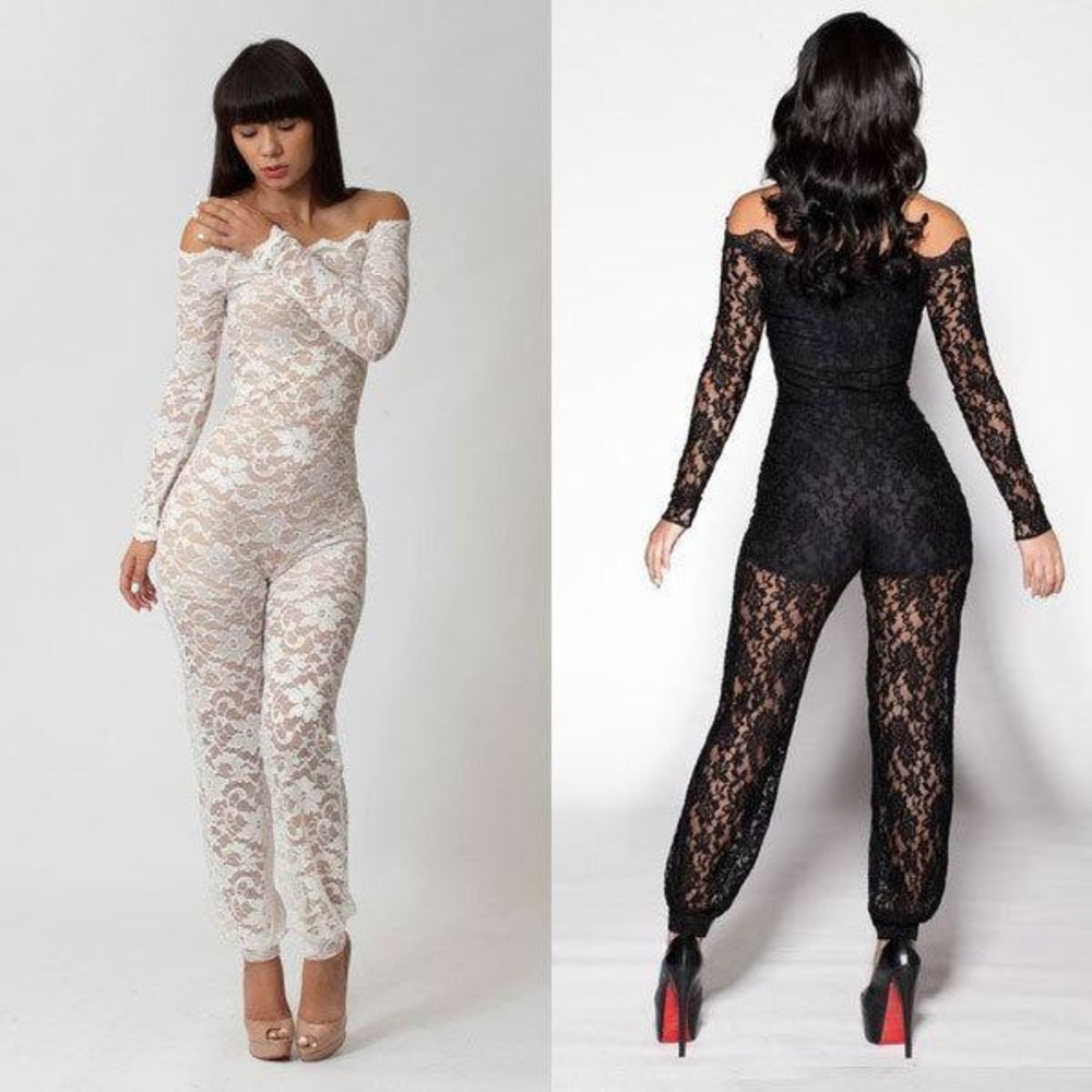 Off the shoulder jumpsuit